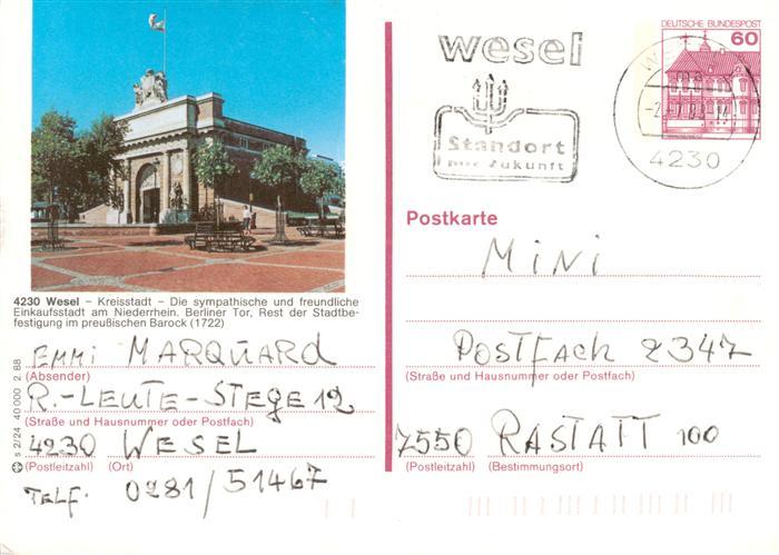 Wesel  Rhein Berliner Tor