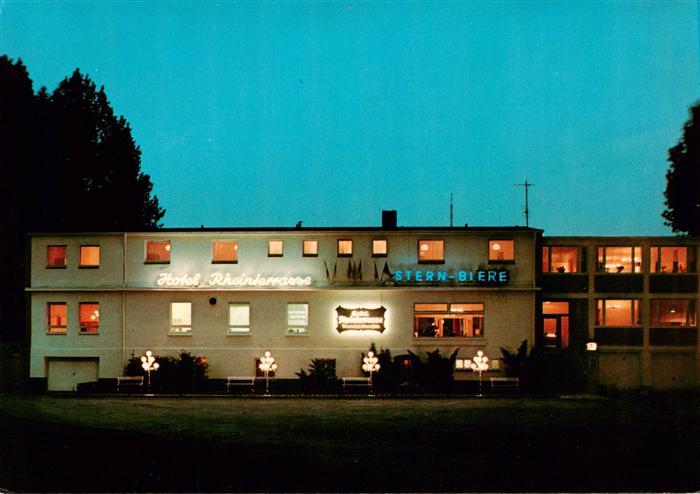 Wesel  Rhein Hotel Rheinterrasse Nachaufnahme