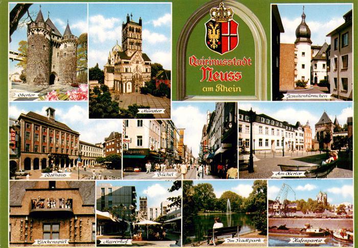 Neuss Obertor Muenster Jesuitentuermchen Rathaus Stadtzentrum Glockenspiel Stadt