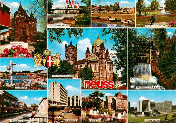 Neuss Obertor Stadthalle Hafen Muenster Freibad Wasserfall Markt Rahtaus Tor Rhe