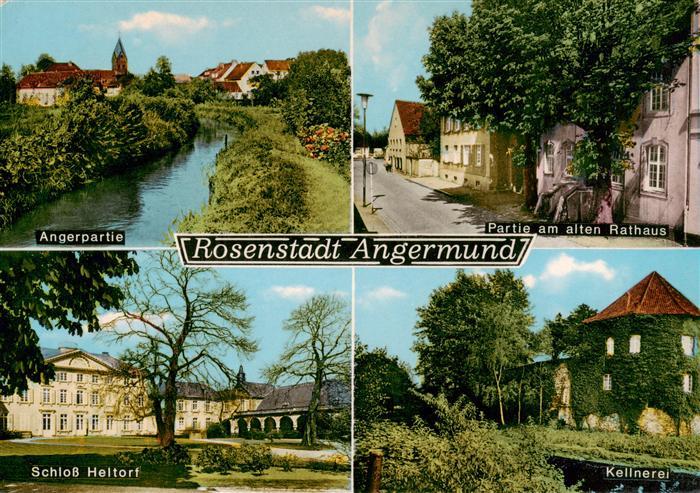 Angermund Partie an der Anger Rathaus Schloss Heltorf Kellnerei