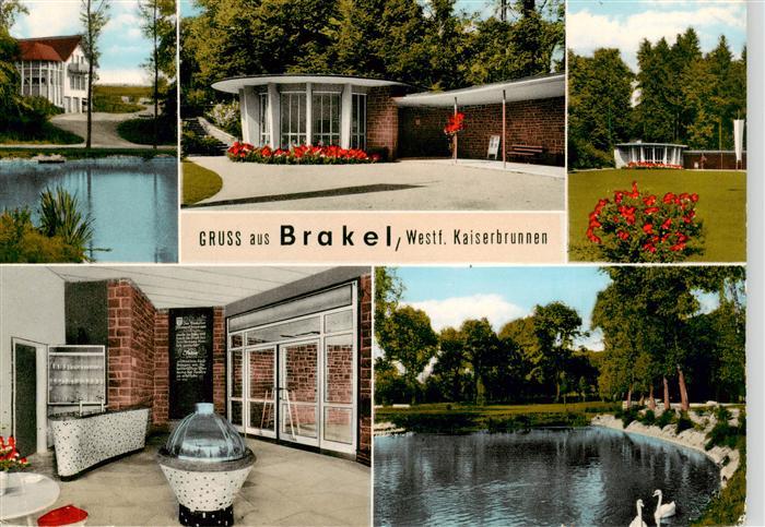 Brakel Westfalen Kurhaus Parkanlagen Schwanenteich