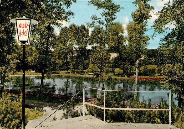 Brakel Westfalen Kurhotel Am Kaiserbrunnen Teich