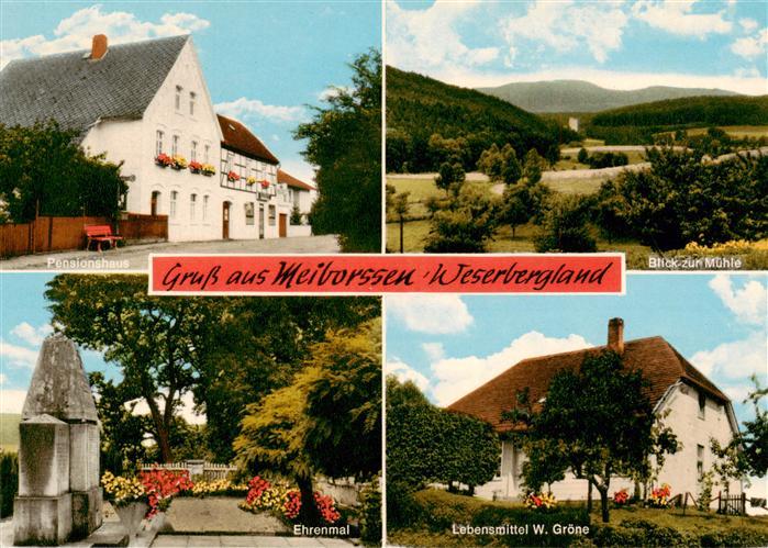 Meiborssen Pensionshaus Landschaftspanorama Blick zur Muehle Ehrenmal Lebensmitt