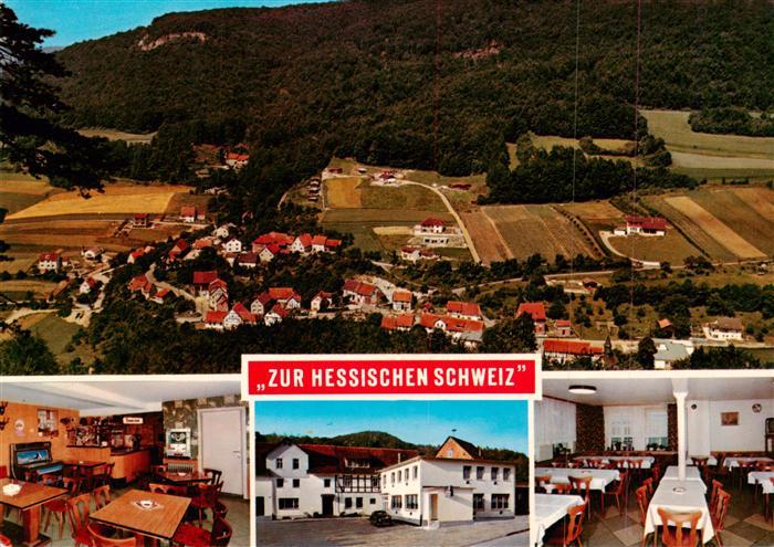 Hitzelrode Meinhard Gasthaus Pension Hessische Schweiz Panorama