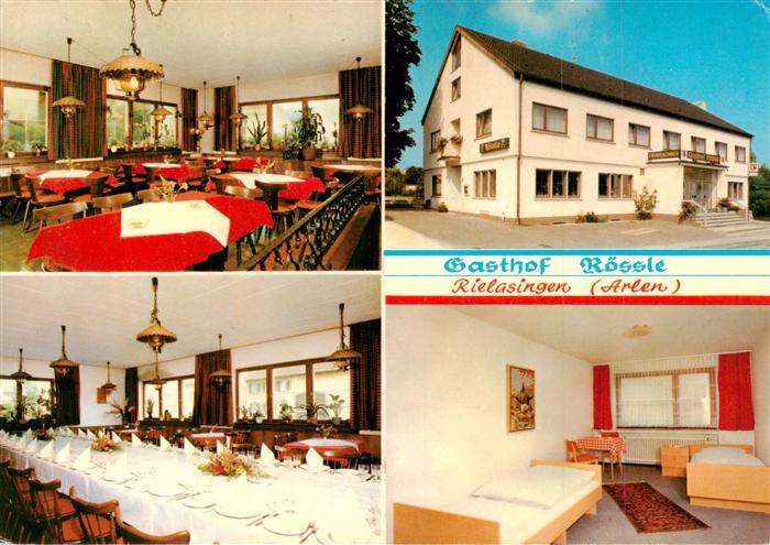 Rielasingen-Worblingen BW Gasthof Roessle Gastraum Festtafel Fremdenzimmer