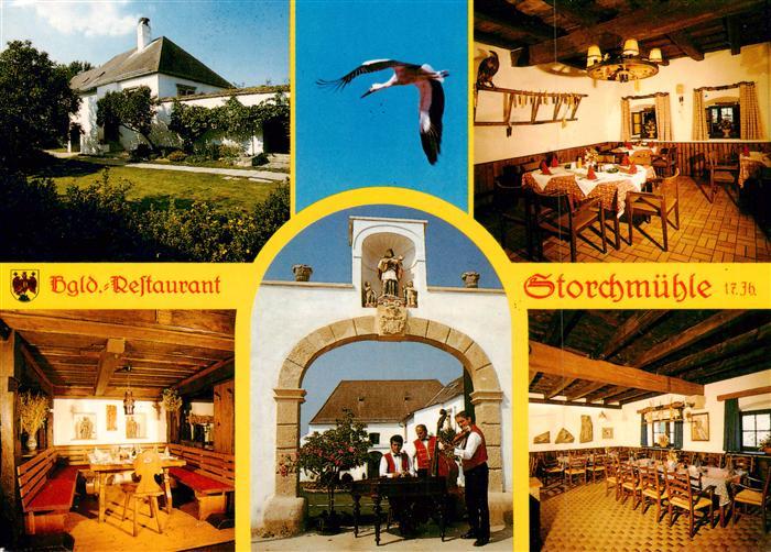 Oslip Burgenland AT Restaurant Storchmuehle Hausmusik Storch
