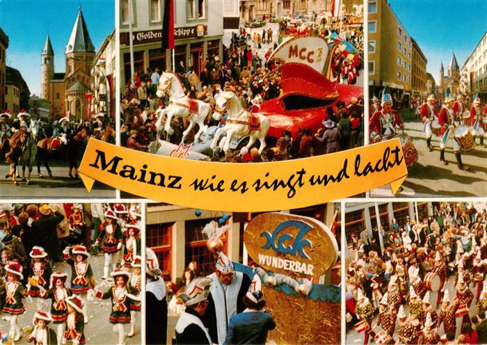 Mainz  Rhein zur Fassnacht