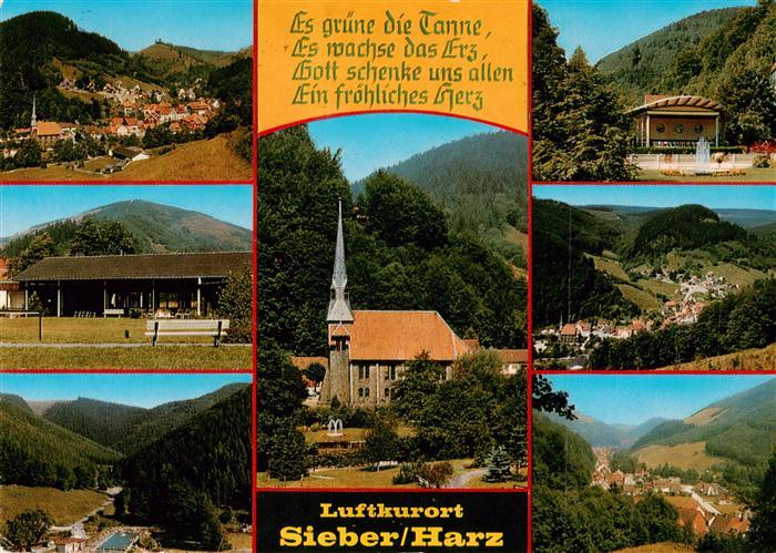 Sieber Herzberg am Harz Panorama Kirche Konzertpavillon
