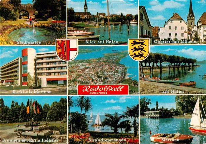 Radolfzell Bodensee Stadtgarten Hafen Obertor Muenster Kurklinik Mettnau Brunnen