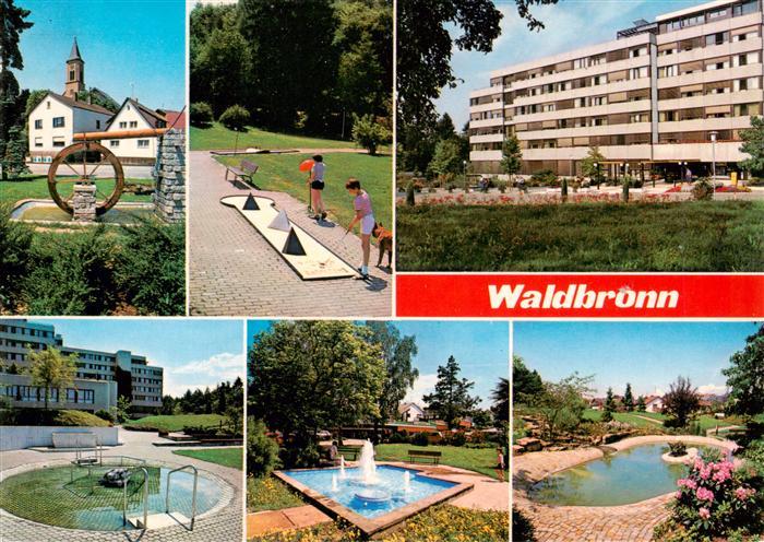 Waldbronn Albtal Wasserrad Minigolf Thermalbad Teilansichten