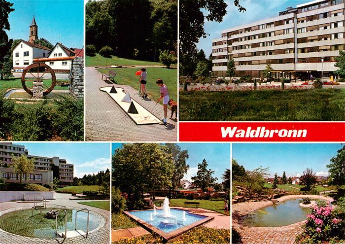 Waldbronn Albtal Wasserrad Minigolf Kurhotel Wassertreten Kuranlage Teich