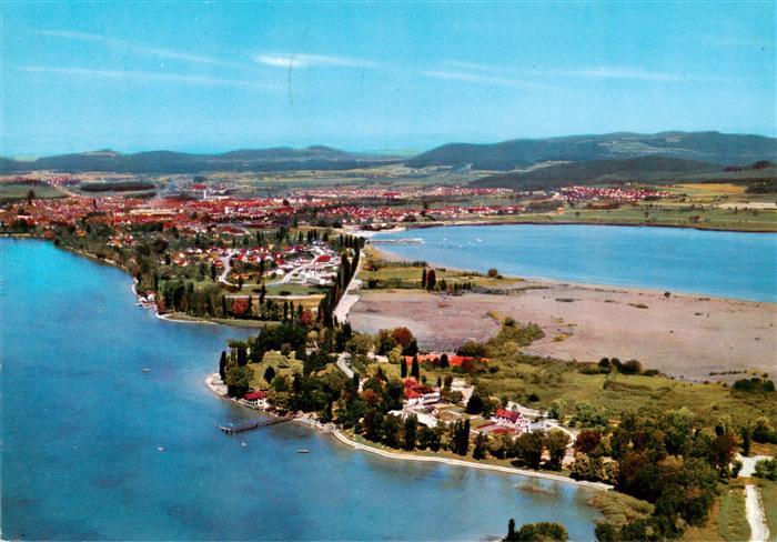 Radolfzell Bodensee Halbinsel Mettnau Fliegeraufnahme