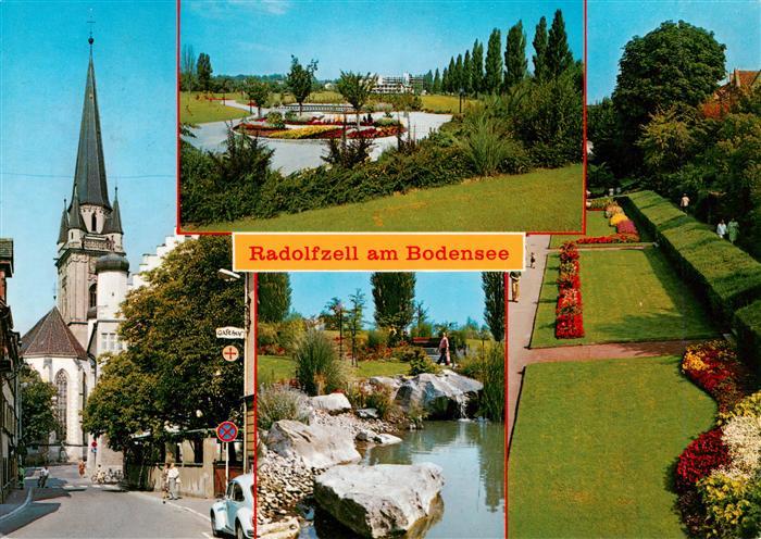 Radolfzell Bodensee Kirche Teich Parkpartien