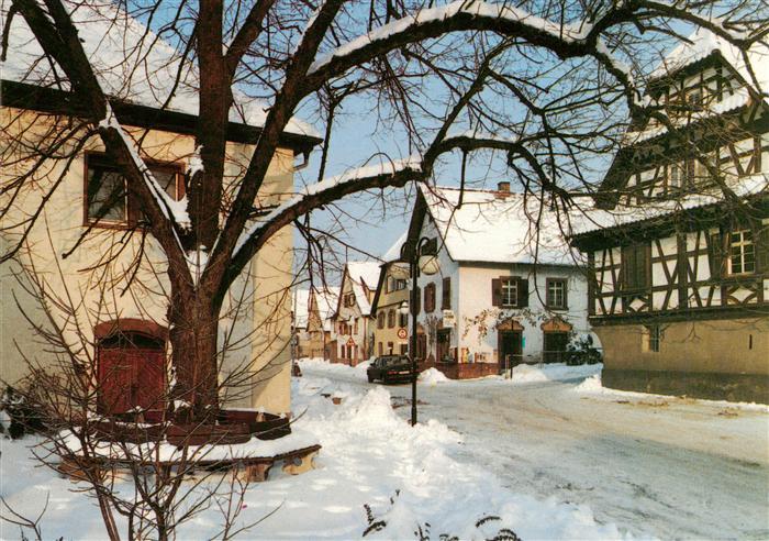 Langensteinbach Karlsbad Karlsruhe BW Partie beim Rathaus