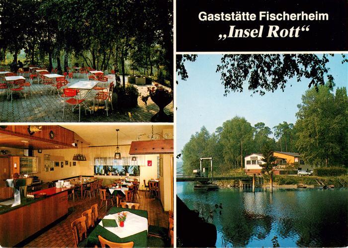 Hochstetten Linkenheim-Hochstetten Fischerheim Insel Rott Theke Gastraum Terrass