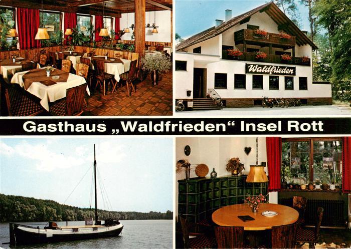 Hochstetten Linkenheim-Hochstetten Fischerei Roth Gasthaus Waldfrieden Insel Rot