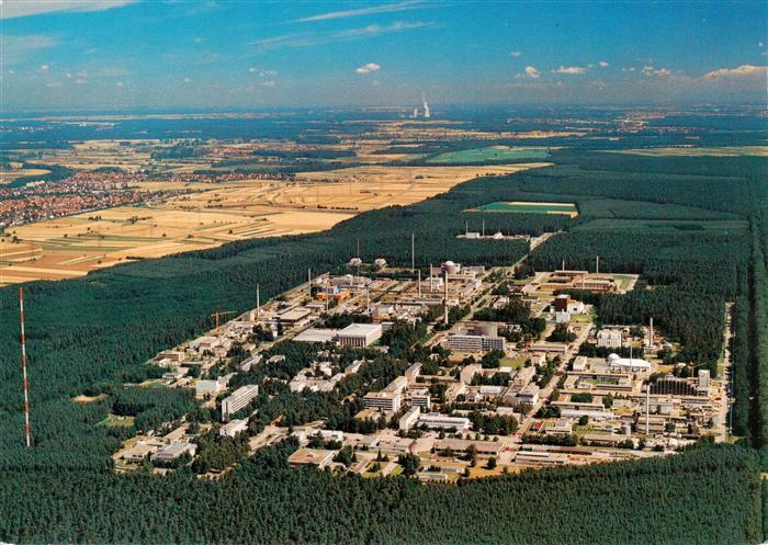 Karlsruhe Baden Kernforschungszentrum Fliegeraufnahme