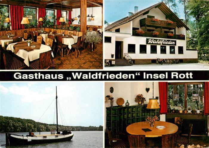 Hochstetten Linkenheim-Hochstetten Fischerei Roth Gasthaus Waldfrieden Insel Rot