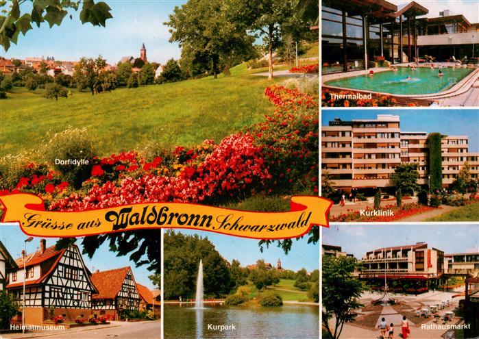 Waldbronn Albtal Parkpanorama Thermalbad Heimatmuseum Kurpark Rathausmarkt