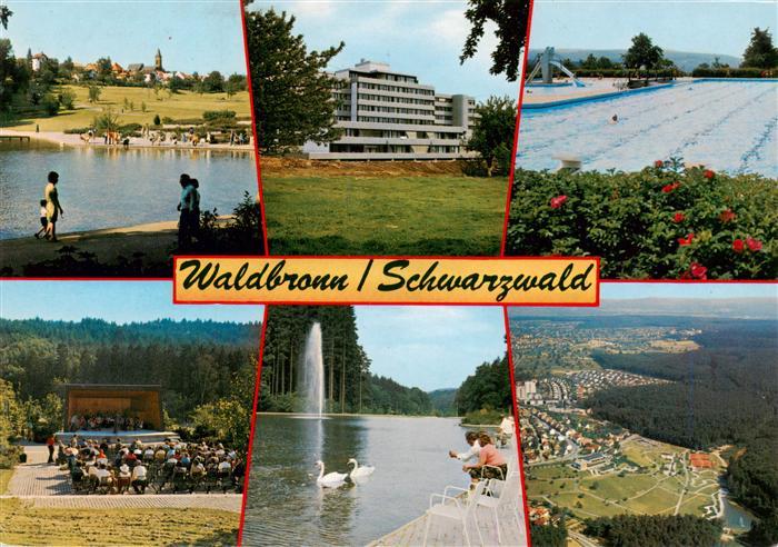 Waldbronn Albtal Panorama Kurhaus Schwimmbad Kurkonzert Kurparksee
