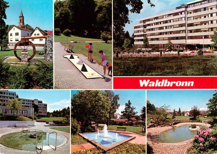 Waldbronn Albtal Wasserrad Minigolf Kurhotel Wassertreten Kuranlage Teich