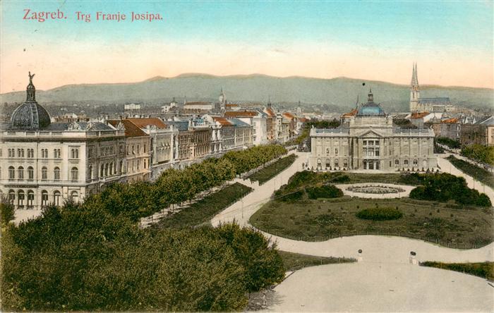 Zagreb Agram Croatia Trg Franje Josipa