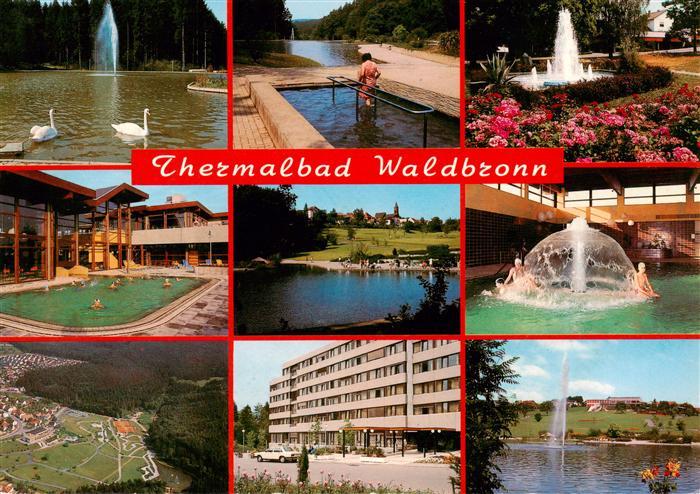 Waldbronn Albtal Kurparksee Wassertreten Park Hallenbad Fontaene Fliegeraufnahme