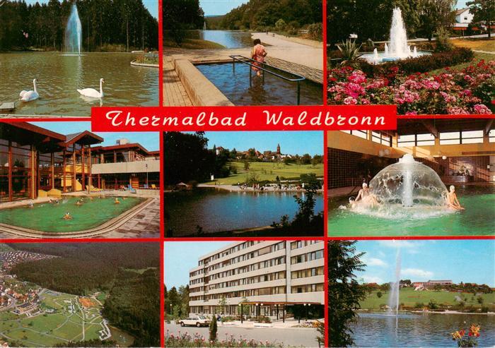 Waldbronn Albtal Kurparksee Wassertreten Park Hallenbad Fontaene Fliegeraufnahme