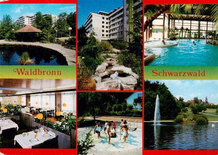 Waldbronn Albtal Kurklinik Sanatorium Hallenbad Gaststaette Wassertreten Kurpark