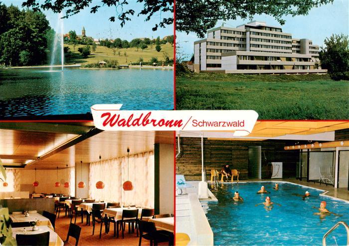 Waldbronn Albtal Kurpark Fontaene Kurklinik Restaurant Hallenbad
