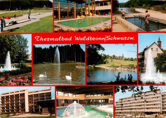Waldbronn Albtal Minigolf Thermal Hallenbad Wassertreten Park Fontaene Kurhotels