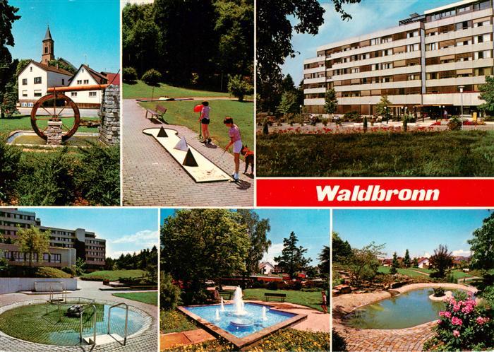 Waldbronn Albtal Wasserrad Minigolf Kurhotel Wassertreten Kuranlage Teich