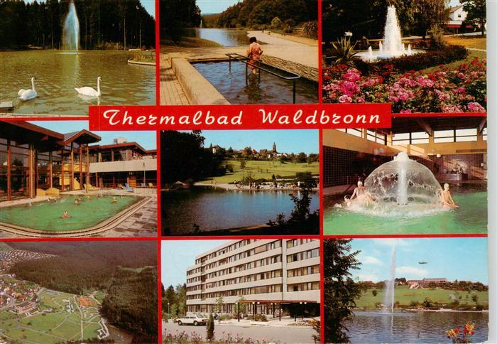 Waldbronn Albtal Kurparksee Wassertreten Park Hallenbad Fontaene Fliegeraufnahme