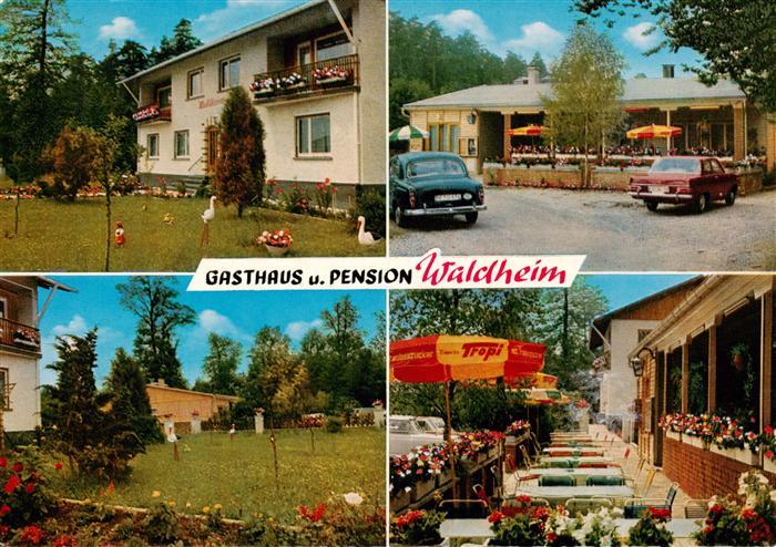 Ittersbach Gasthaus Pension Waldheim Garten Terrasse