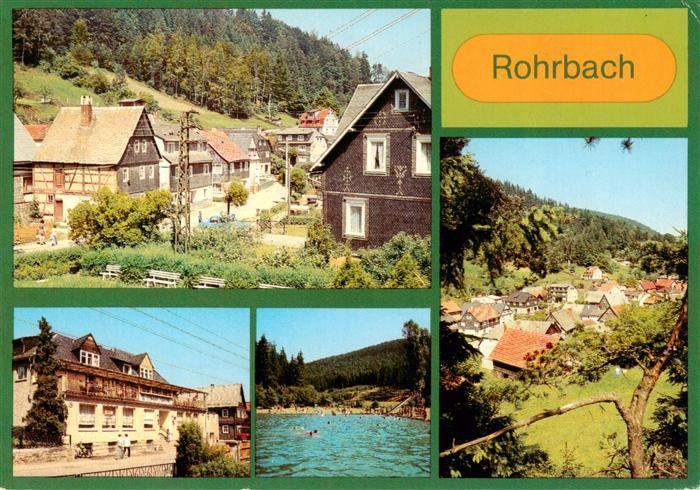 Rohrbach Rudolstadt Saalfeld Ortsmotiv Konsum Gaststaette Sorbitzgrund Freibad T