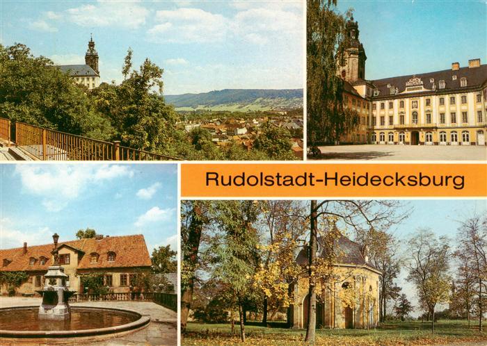 Heidecksburg Rudolstadt Heidecksburg Innenhof Brunnen Schallhaus im Park