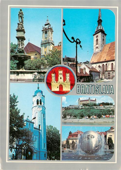 Bratislava Pressburg Pozsony SK Namestie radnicnou vezou Dom sv Martina Modry ko