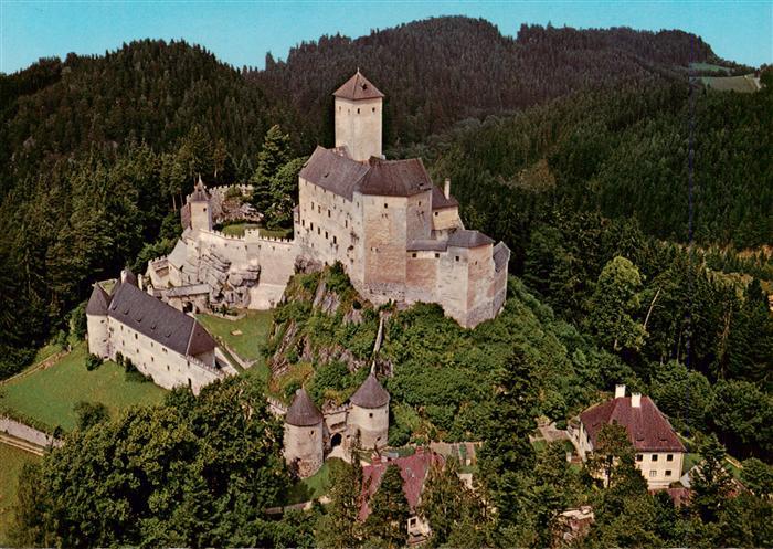 Rappottenstein Niederoesterreich AT Fliegeraufnahme mit Burg Rappottenstein