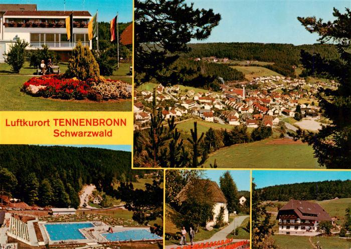 Tennenbronn Kurhaus Panorama Freibad Schwarzwaldhaeuser