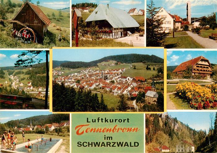 Tennenbronn Trachtengruppe Fliegeraufnahme Panorama Wassertreten Gasthaus Teilan