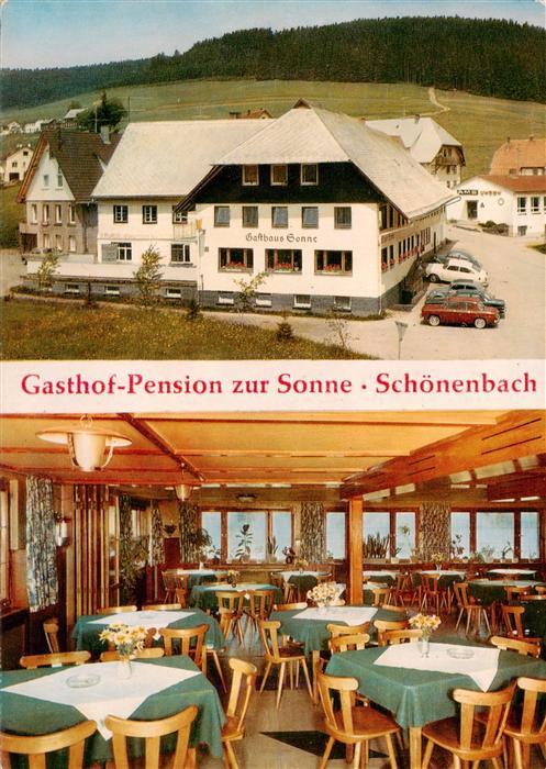 Schoenenbach Furtwangen Gasthof Pension zur Sonne Gastraum