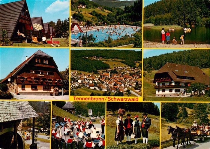 Tennenbronn Ferienpark Tennenbronn Schwimmbad Schwanenteich Musikkapelle Trachte