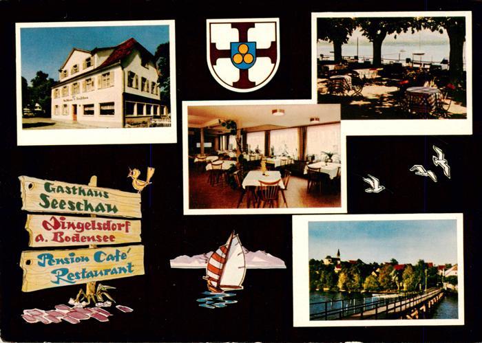 Dingelsdorf Konstanz Bodensee Gasthaus zur Seeschau Gastraeume Terrasse
