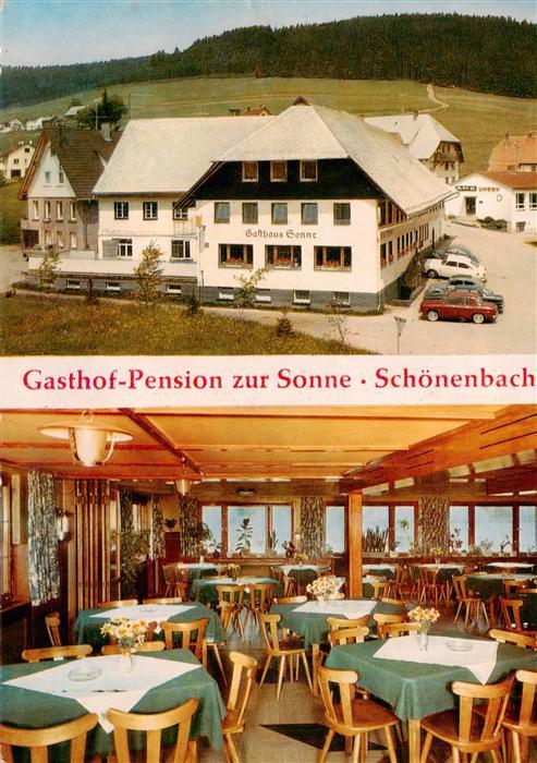 Schoenenbach Furtwangen Gasthof Pension zur Sonne Gastraum