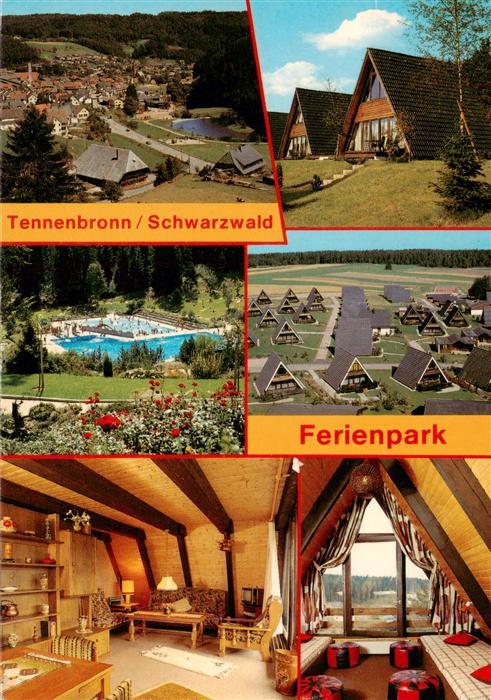 Tennenbronn Ferienpark Tennenbronn Bungalowdorf Panorama Schwimmbad