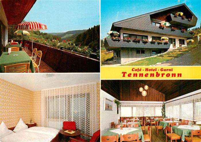 Tennenbronn Cafe Hotel Garni Tennenbronn Balkon Gaestezimmer Gastraum