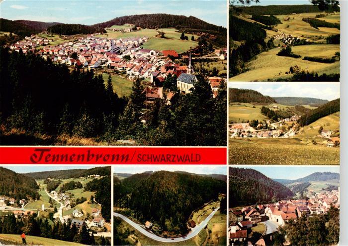 Tennenbronn Fliegeraufnahmen Panorama Strassenpartie