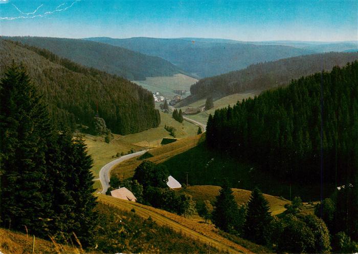 Escheck Schoenwald Schwarzwald Schuetzenbachtal Panorama