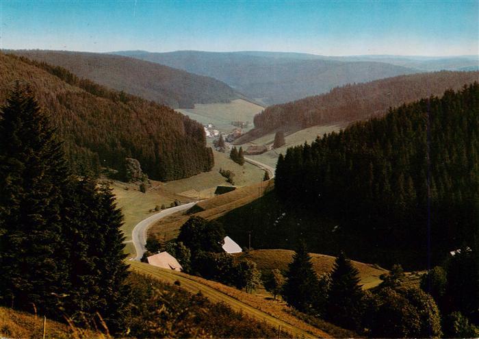 Escheck Schoenwald Schwarzwald Blick ins Schuetzenbachtal